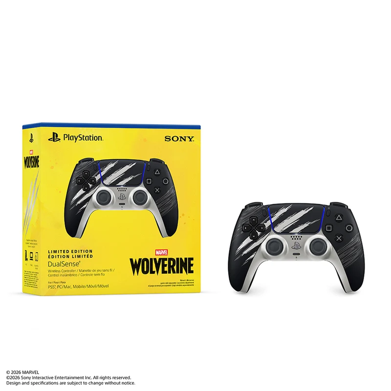 PS5 Dualsense Wireless Controller Marvels Wolverine Adamantium Limited Edition (CFI-ZCT2G ZK)