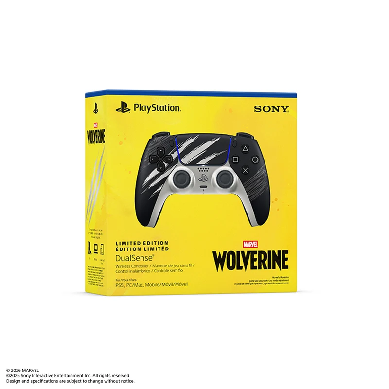 PS5 Dualsense Wireless Controller Marvels Wolverine Adamantium Limited Edition (CFI-ZCT2G ZK)