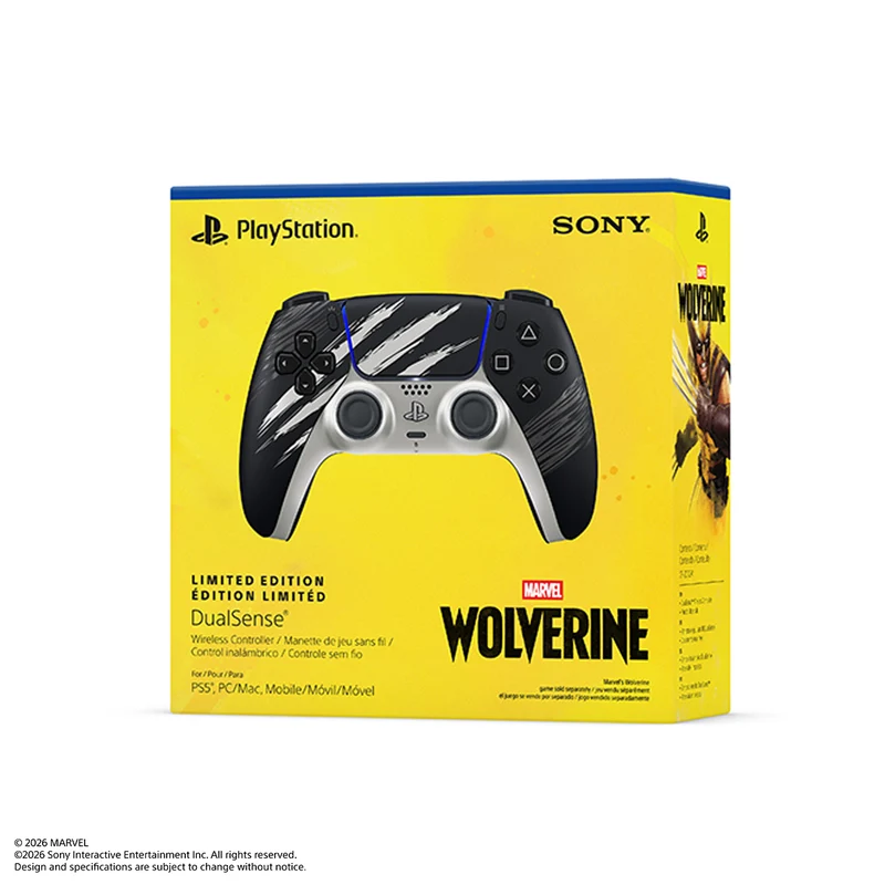 PS5 Dualsense Wireless Controller Marvels Wolverine Adamantium Limited Edition (CFI-ZCT2G ZK)