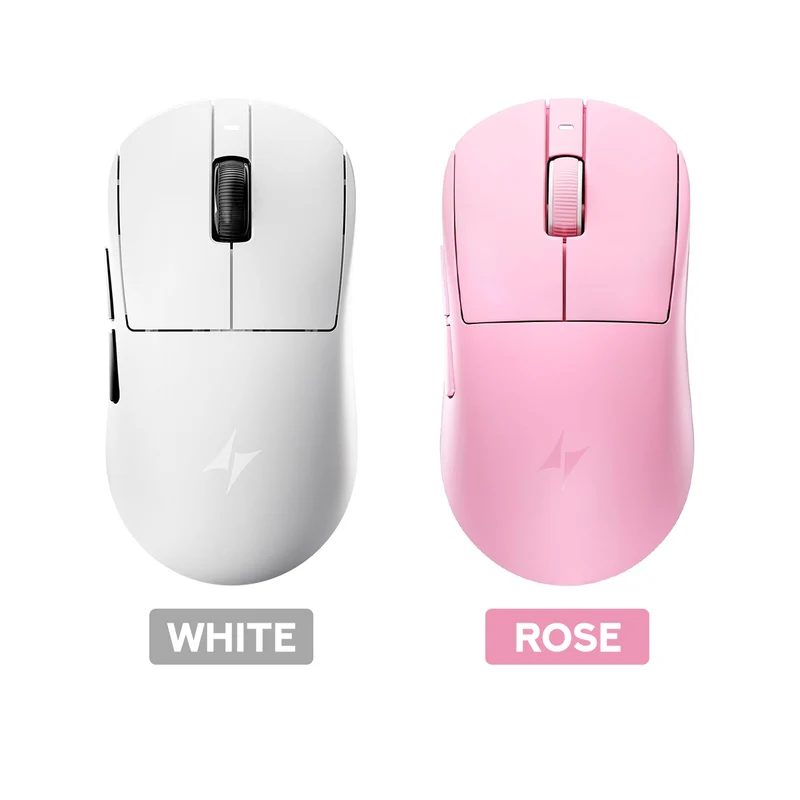 ATK Dragonfly A9 Mini Lightweight Wireless Mouse (White, Rose)