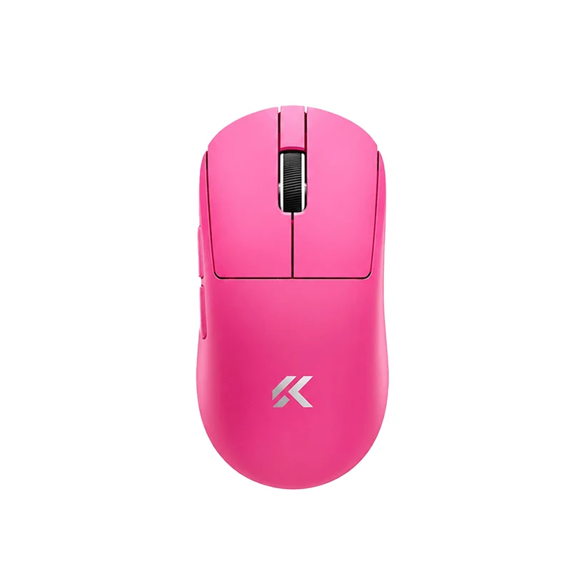 MCHOSE A7 V3 Pro+ Tri-Mode Lightweight eSports Gaming Mouse (Berry Red, White)