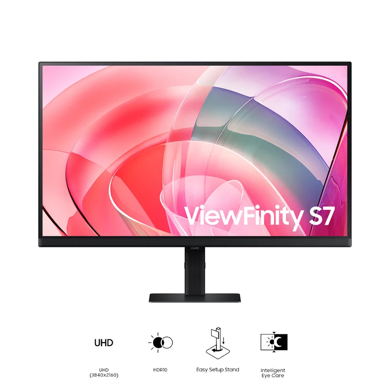 Samsung ViewFinity S7 LS27H700EAEXXP 27" 4K (3840x2160) 60Hz 5ms GTG IPS Auto Source Switch+ Monitor with Tilt Adjustment