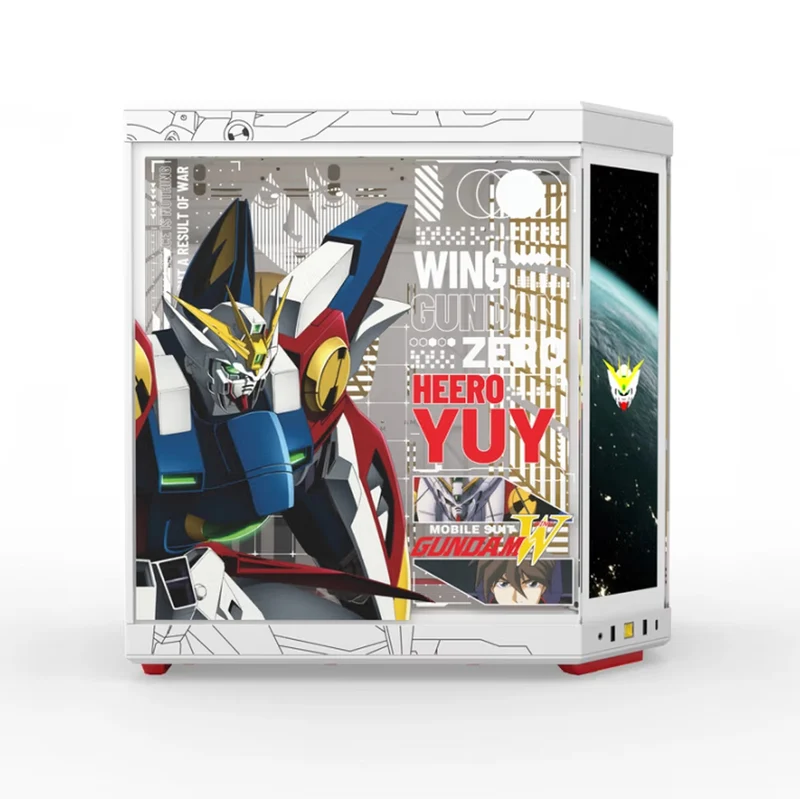 Hyte Gundam Wing Y70 Touch Infinite Dual Chamber ATX Mid-Tower Modern Aesthetic Case (White) (CS-HYTE-Y70TTI-GWING)