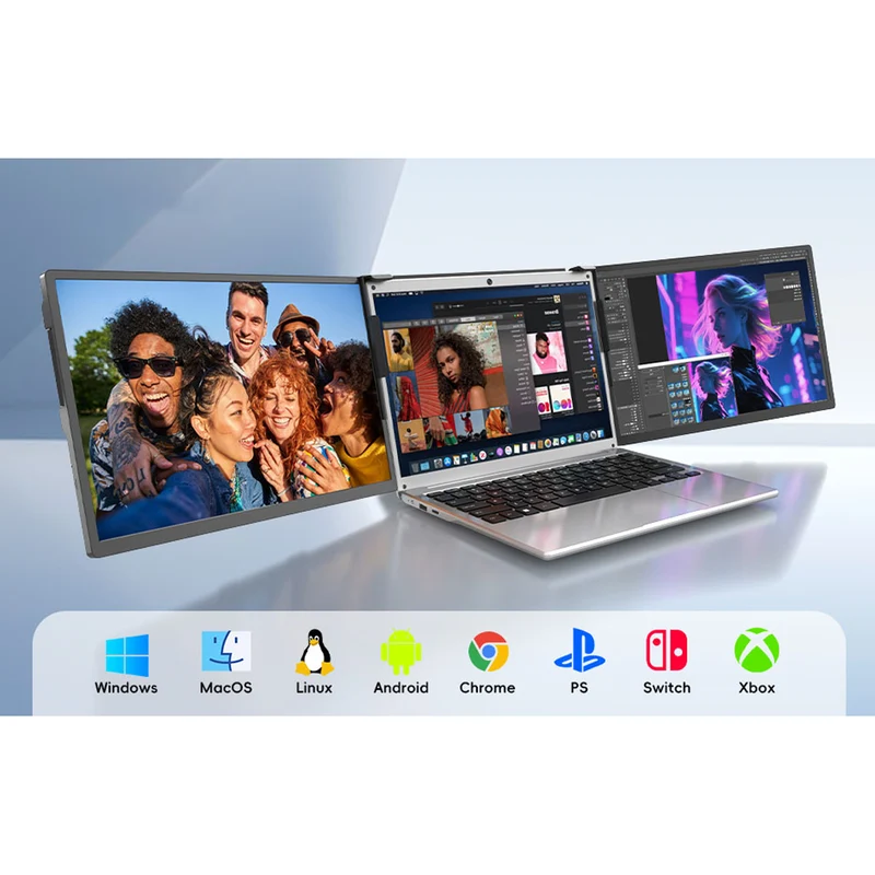 DreaMonitor Arie 1401D 14" WUXGA (1920x1200) 60Hz 30ms IPS Dual Portable Monitor (Black)