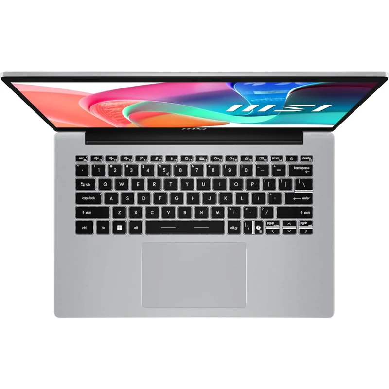 MSI Modern 14 F1MG-890PHNN Laptop (Urban Silver) | 14" FHD (1920x1080) IPS | Intel Core 7-150U | 16GB RAM | 512GB SSD | Intel Graphics | Windows 11 Home | MSI Sleeve Bag GP