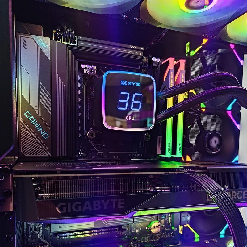 Ultra Quantum Black Desktop Gaming PC | AMD Ryzen 9 9900X | 32GB (2x16GB) RAM | 2TB SSD | RTX 5070 Ti | Windows 11 Pro