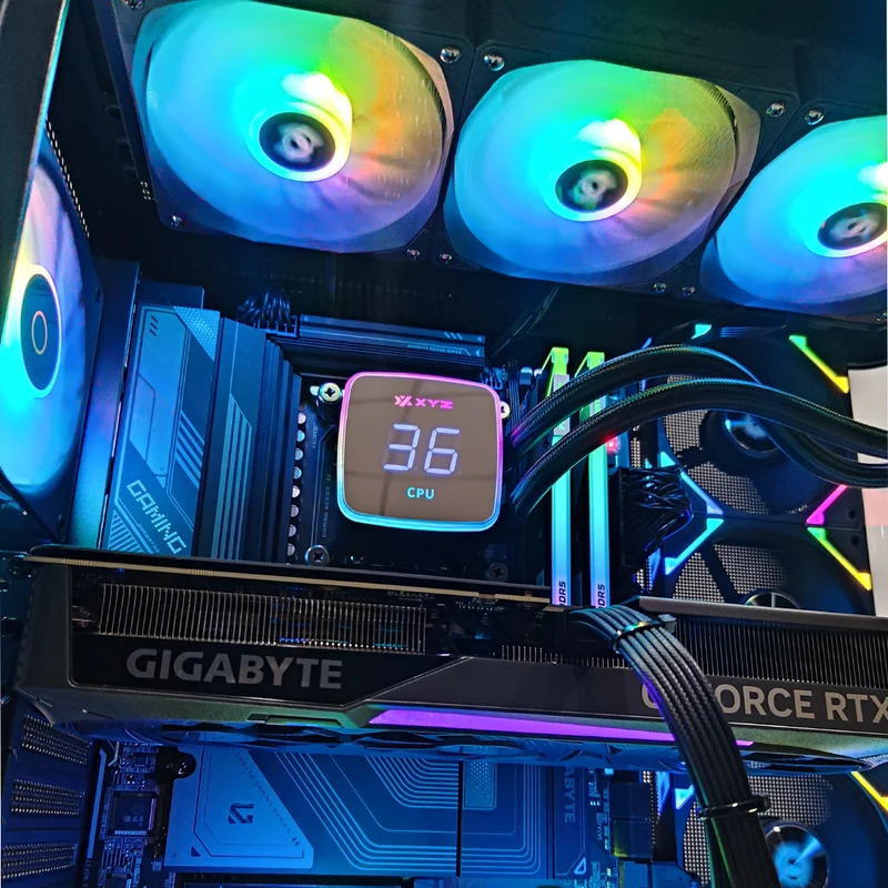 Ultra Quantum Black Desktop Gaming PC | AMD Ryzen 9 9900X | 32GB (2x16GB) RAM | 2TB SSD | RTX 5070 Ti | Windows 11 Pro
