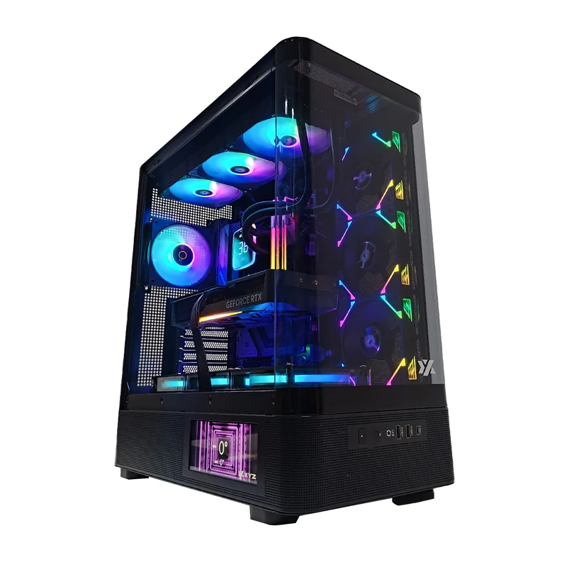 Ultra Quantum Black Desktop Gaming PC | AMD Ryzen 9 9900X | 32GB (2x16GB) RAM | 2TB SSD | RTX 5070 Ti | Windows 11 Pro