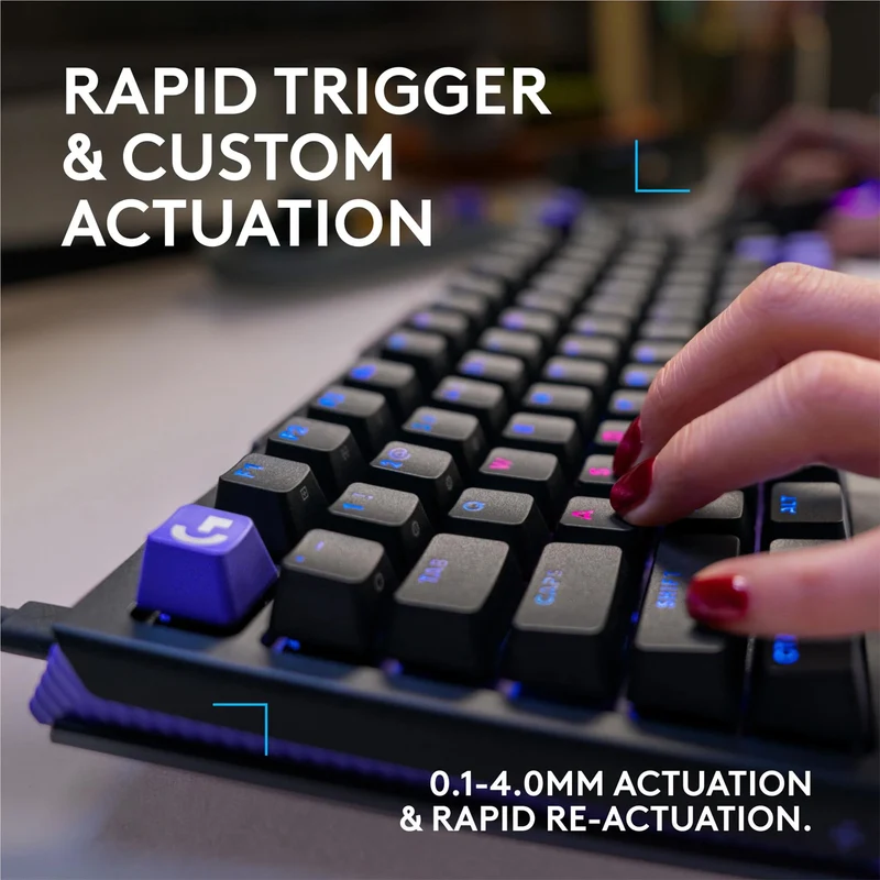 Logitech G512 X 75 Dual Swap TMR Analog/Mechanical 8k Gaming Keyboard (Black) (920-013942)