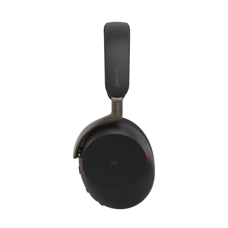 Jabra Evolve3 85 MS link390c USB-C Wireless Headset With Dongle & Wireless Charging Pad (Black)