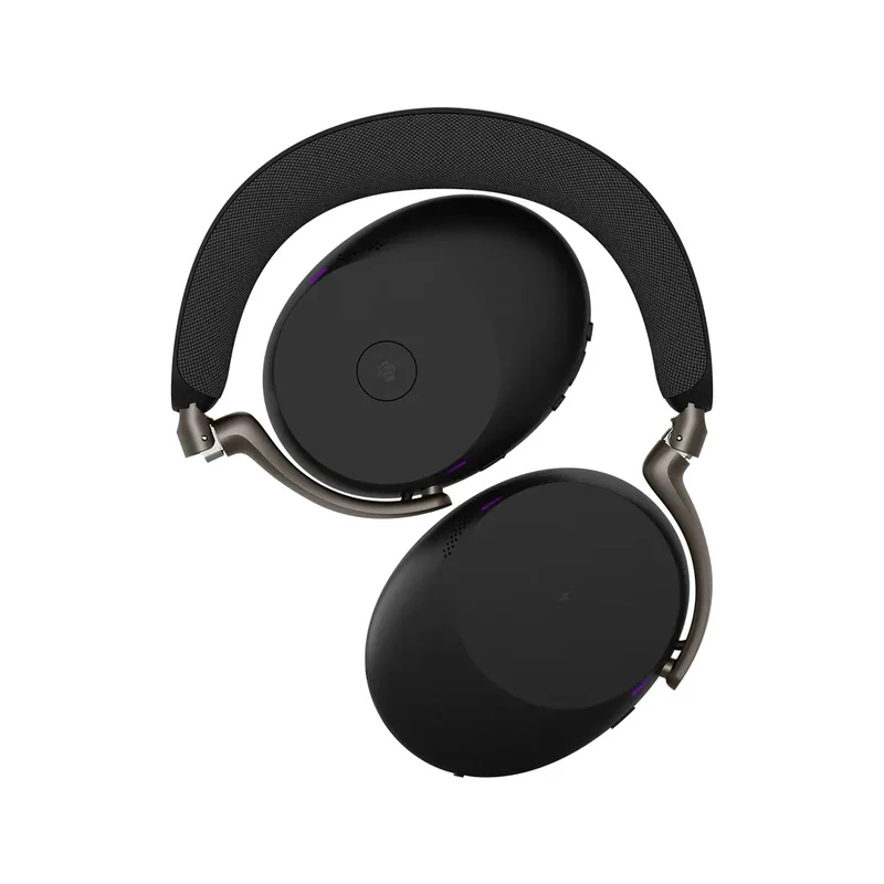 Jabra Evolve3 85 MS link390c USB-C Wireless Headset With Dongle & Wireless Charging Pad (Black)