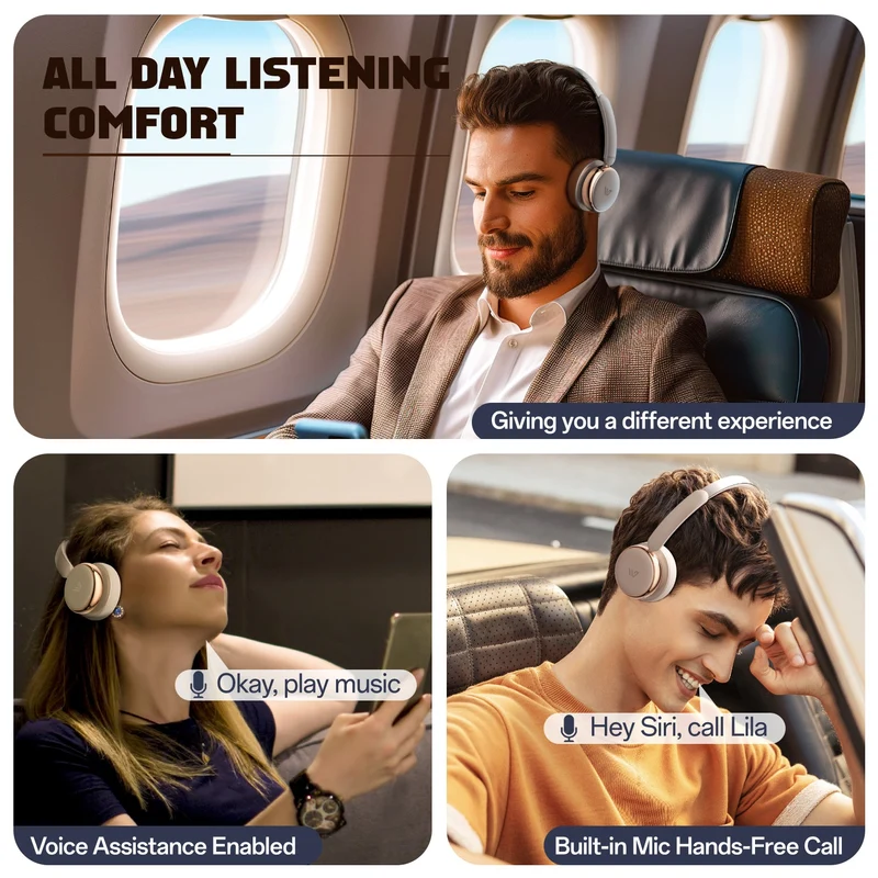 Weofly Nova ANC Headphone (Coffee, Silver, White) (WFNV768CF, WFNV768SL, WFNV768WH)