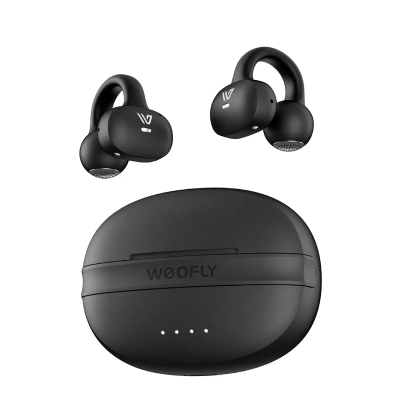 Weofly ClipFits Clip-on Earbuds (Black) (WFCF881BL)