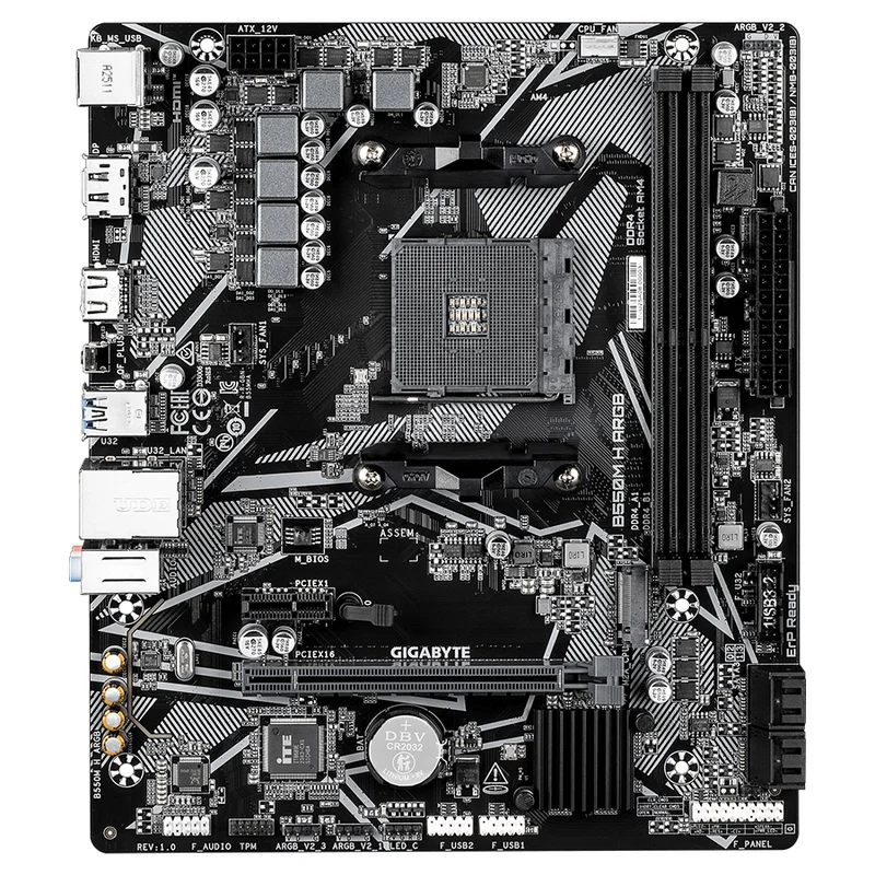 Gigabyte B550M H ARGB (REV.1.0) DDR4 Ultra Durable Motherboard