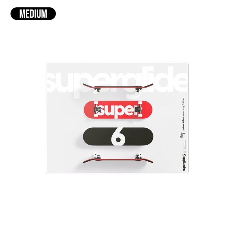 Pulsar Superglide 3 Premium Glass Mousepad 6th Anniversary Edition (Skateboard) (M, XL) (SGPMP6EDSBS, SGPXLP6EDSBS)