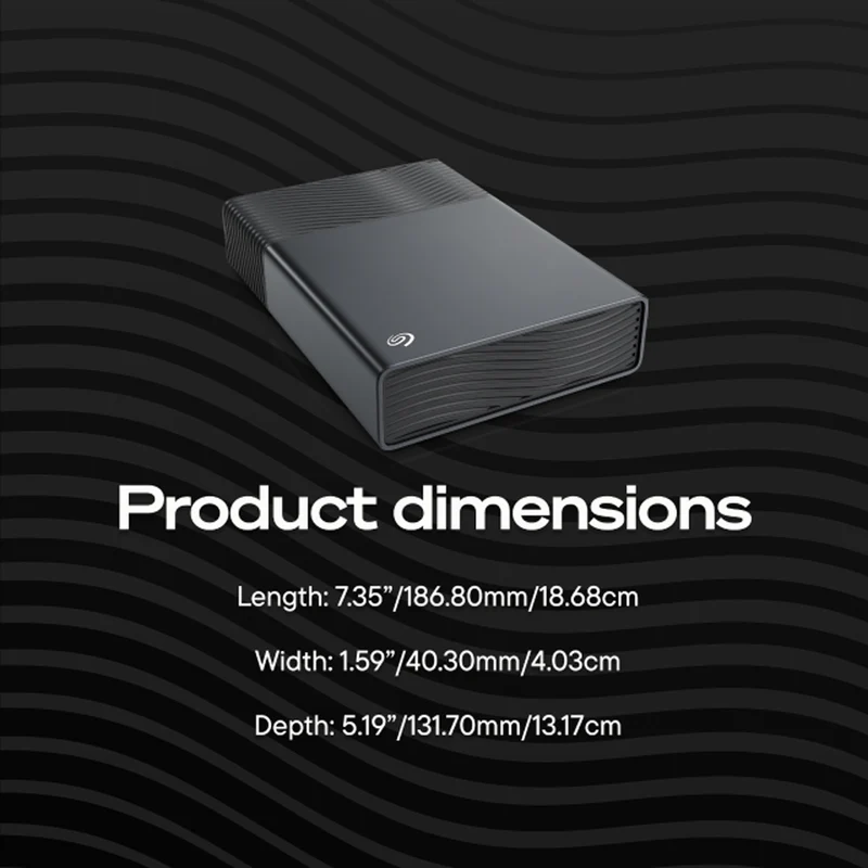 Seagate One Touch Desktop Hub USB-C External Hard Drive (20TB, 24TB) (STNB20000400, STNB24000400)