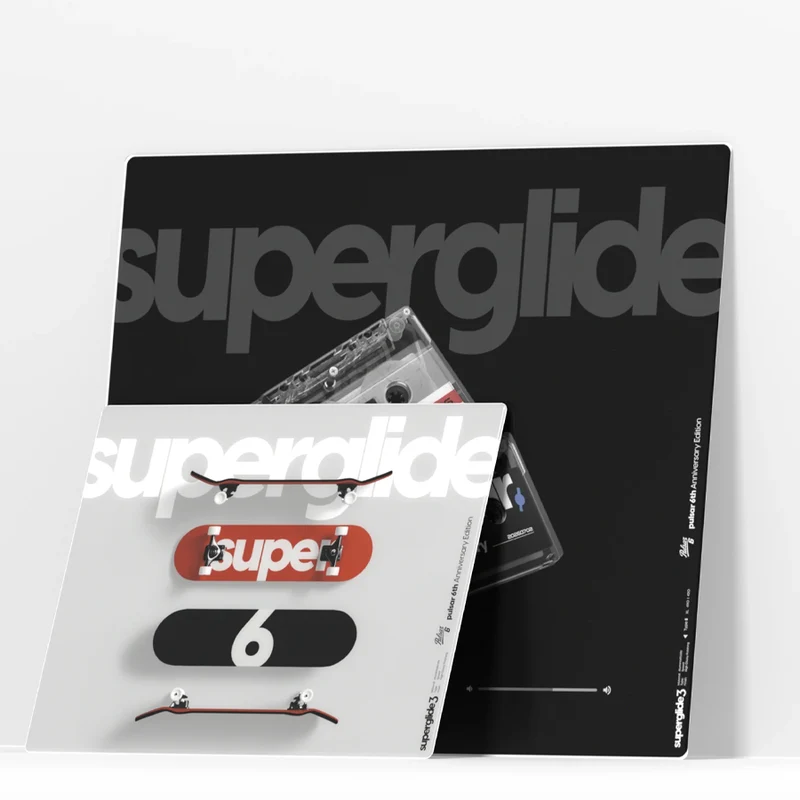 Pulsar Superglide 3 Premium Glass Mousepad 6th Anniversary Edition (Cassette) (M, XL) (SGPMP6EDCTS, SGPXLP6EDCTS)