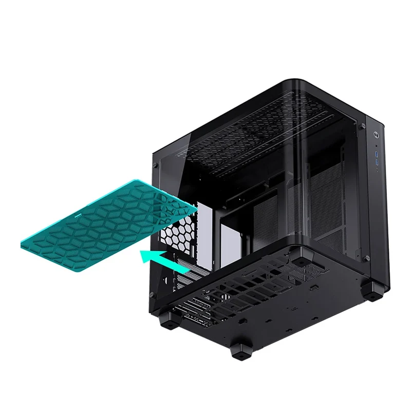 Intel Core I9-14900K Processor - Tray (Without Fan) with Free Jonsbo TK-3 ATX Separated Cabinet Computer Case (Black)