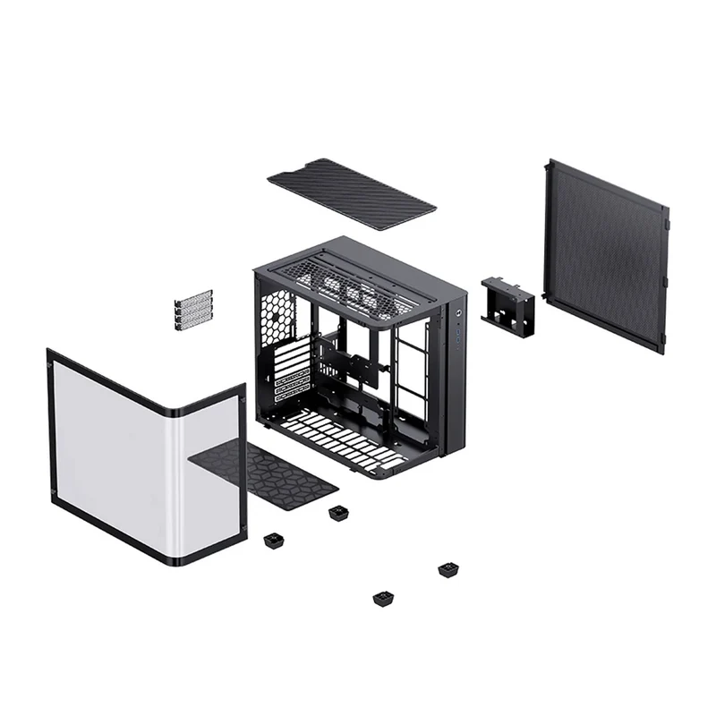 Intel Core I9-14900K Processor - Tray (Without Fan) with Free Jonsbo TK-3 ATX Separated Cabinet Computer Case (Black)