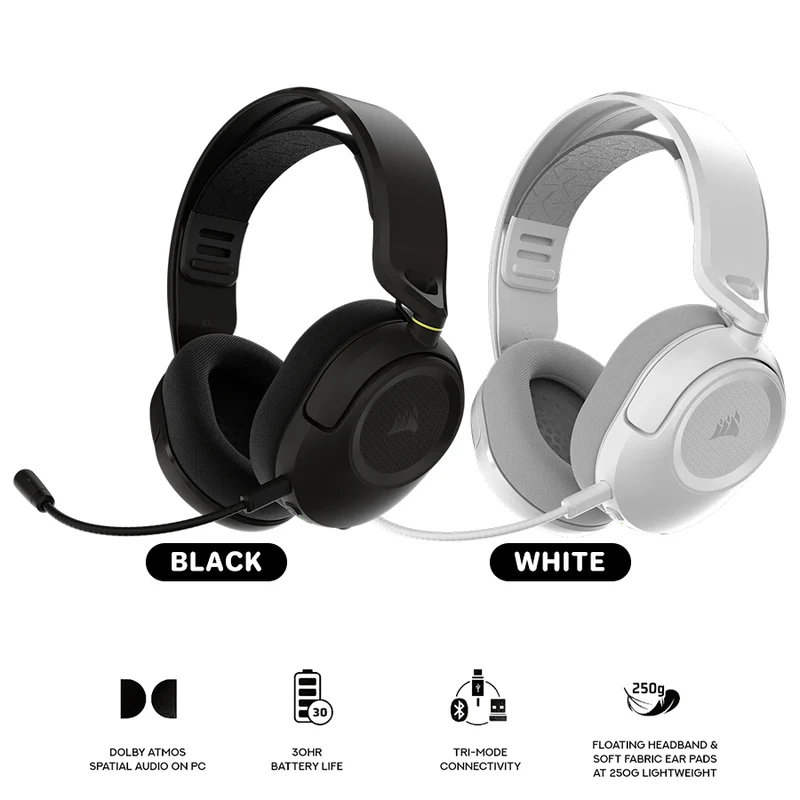 Corsair HS35 v3 Wireless Gaming Headset (Carbon, White) (CA-9011401-WW, CA-9011402-WW)