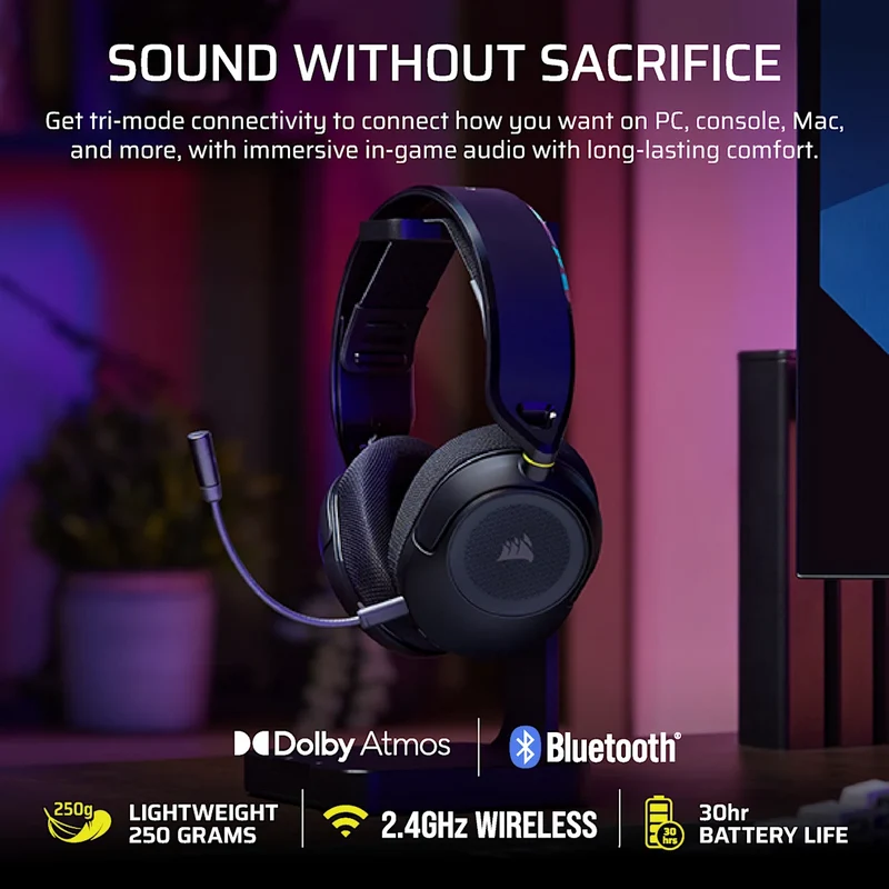 Corsair HS35 v3 Wireless Gaming Headset (Carbon, White) (CA-9011401-WW, CA-9011402-WW)