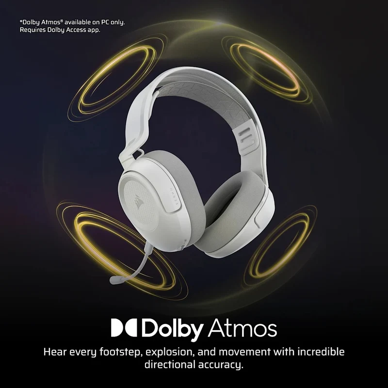 Corsair HS35 v3 Wireless Gaming Headset (Carbon, White) (CA-9011401-WW, CA-9011402-WW)