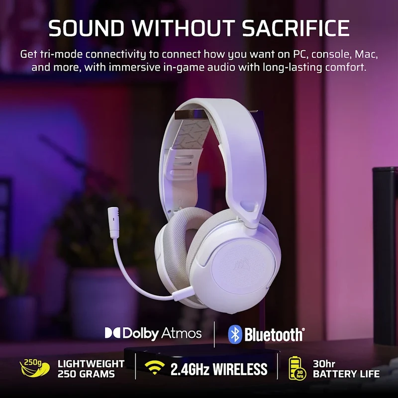 Corsair HS35 v3 Wireless Gaming Headset (Carbon, White) (CA-9011401-WW, CA-9011402-WW)