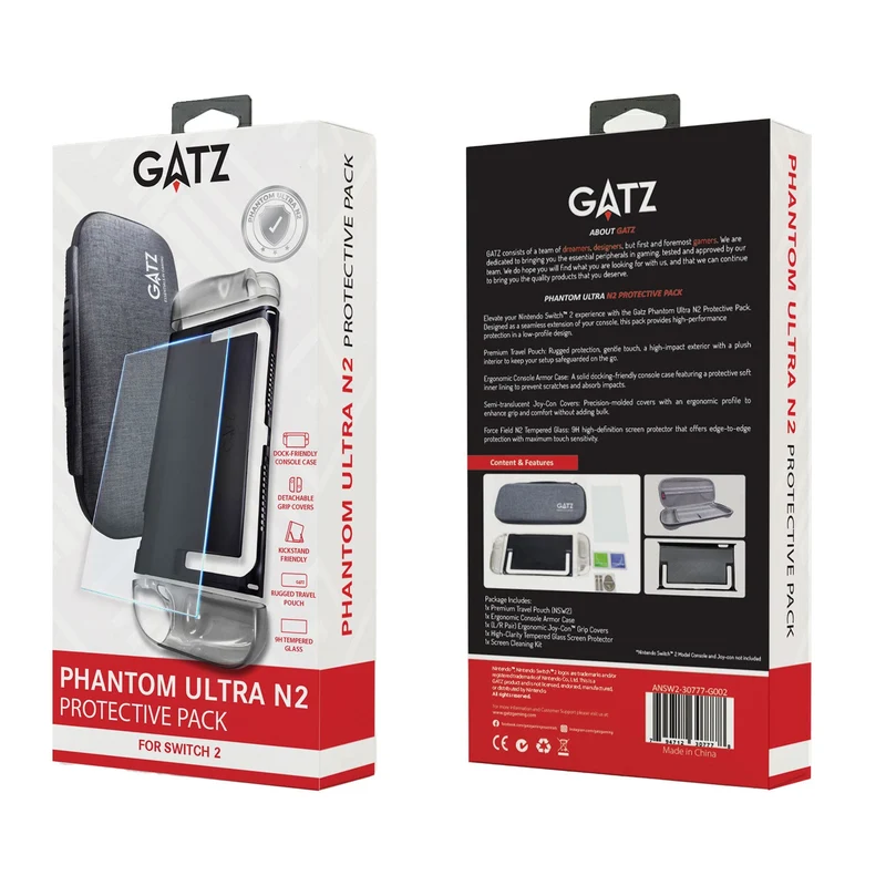 GATZ Phantom Ultra N2 Protective Pack for Switch 2