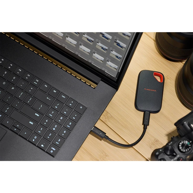 Sandisk Extreme V3 USB-C USB 3.2 Gen 2x2 (20Gbps) 2000MB/s Read Portable SSD (Black) (1TB, 2TB, 4TB)