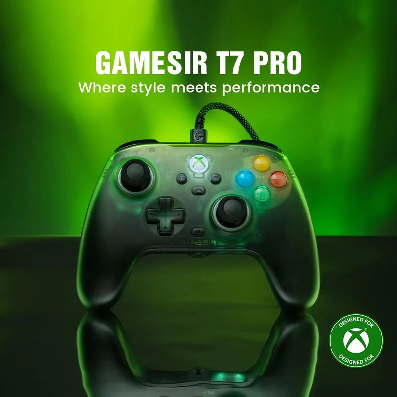 GameSir T7 Pro Wired Controller For Xbox, PC & Steam (Retro Green)