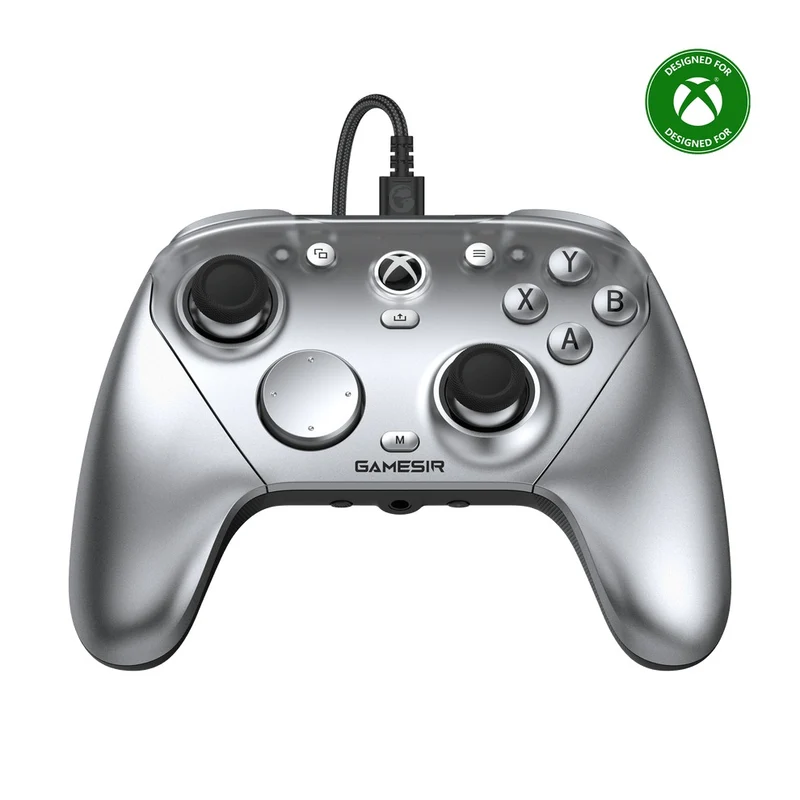 GameSir G7 Pro Tri-Mode Wired/ Wireless Gaming Controller for Xbox / Mobile / PC (Silver)