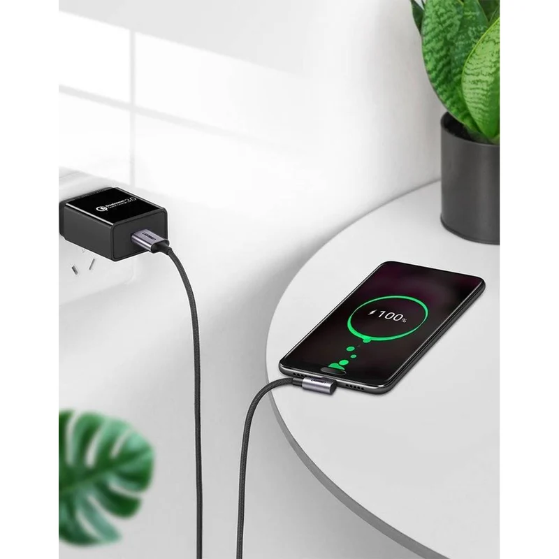 Ugreen Right Angle USB-A to USB-C Data Cable - 2m (Space Gray) (US284/50942)