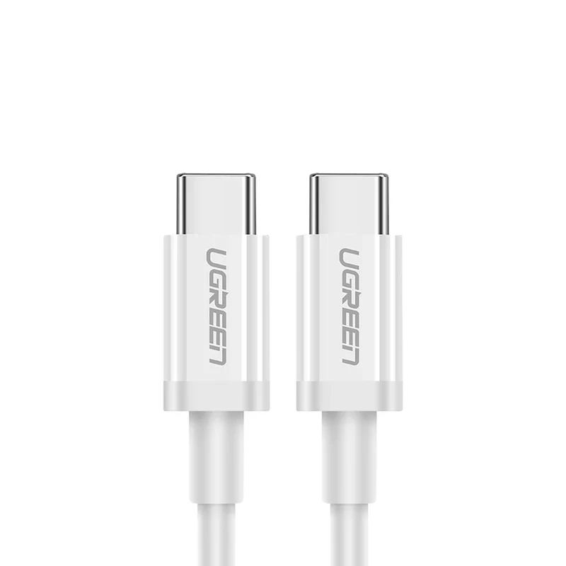 Ugreen USB-C 2.0 Male to USB-C 2.0 Male 3A Data Cable - 1.5m (White) (US264/60519)