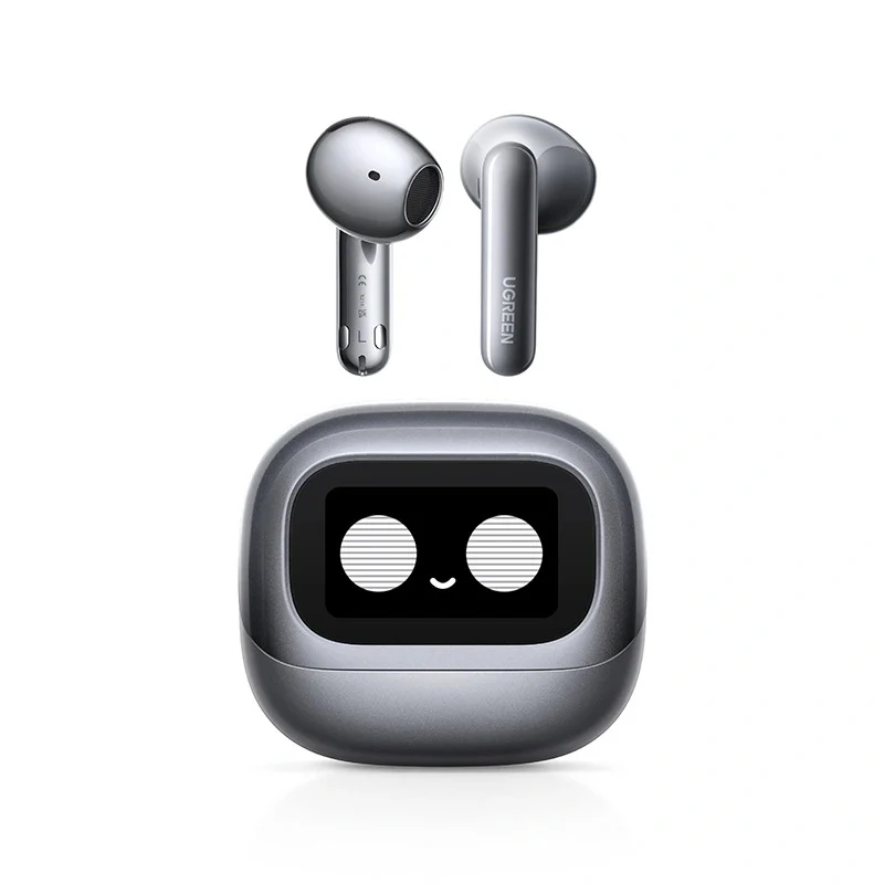 Ugreen LightBuds Magic Hybrid Active Noise-Cancelling Earbuds (Black, White)