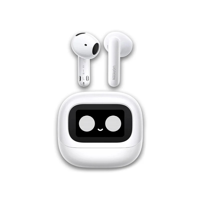 Ugreen LightBuds Magic Hybrid Active Noise-Cancelling Earbuds (Black, White)
