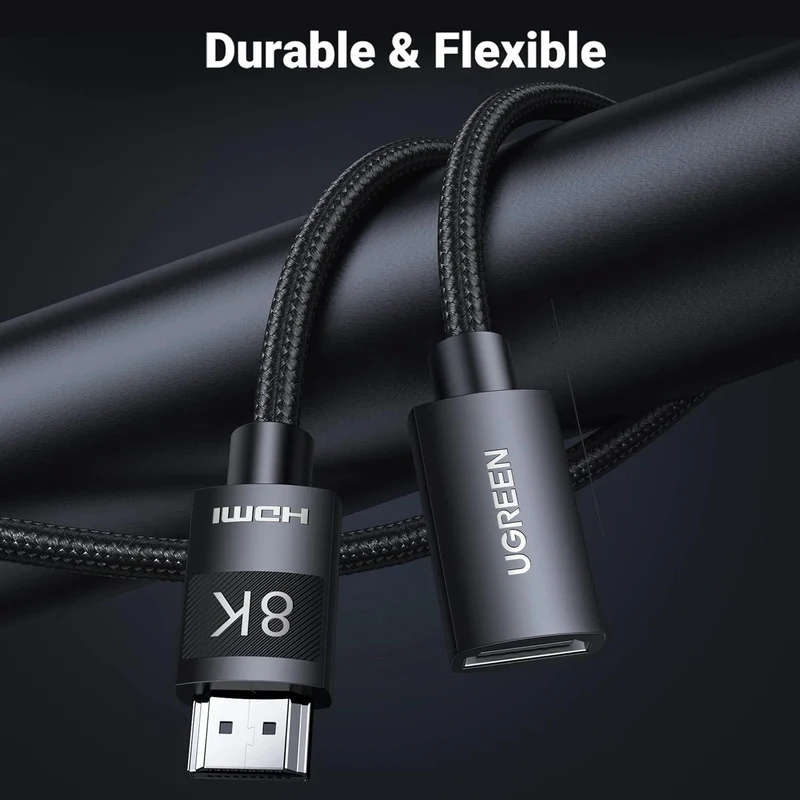 Ugreen HDMI 8K Male to Female Extension Cable - 1m (Black) (HD151/40447)
