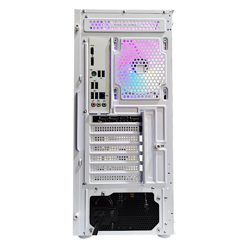 Alpha Vesta White Desktop Gaming PC | AMD Ryzen 5 5500 | 16GB (2x8GB) RAM | 500GB SSD | RTX 4060 | Windows 11 Pro