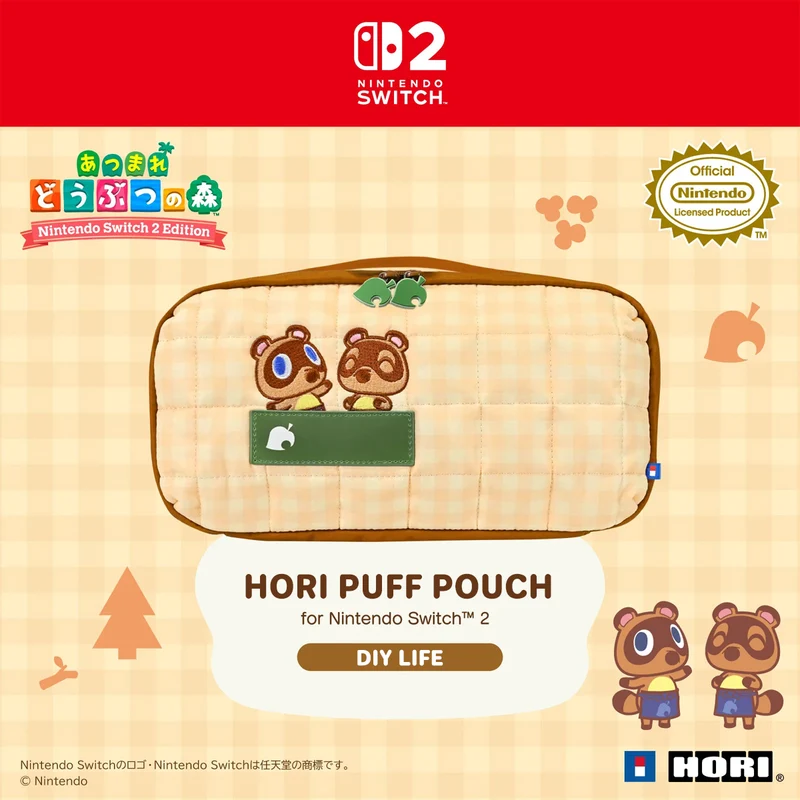 Hori Puff Pouch for Nintendo Switch 2 (DIY Life) (NSX-159A)
