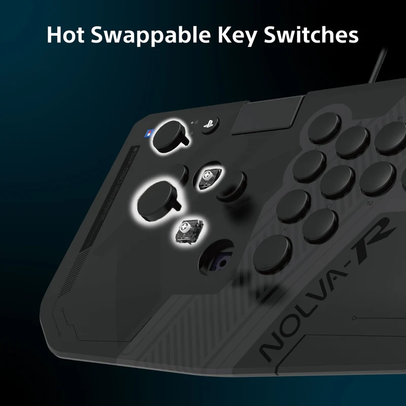 Hori Nolva Reactor Mechanical All-Button Arcade Controller for Playstation 5/PS4/PC (SPF-050A)
