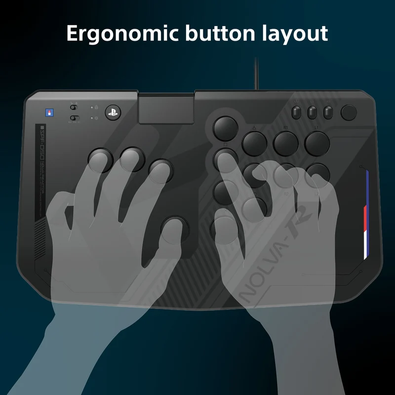 Hori Nolva Reactor Mechanical All-Button Arcade Controller for Playstation 5/PS4/PC (SPF-050A)