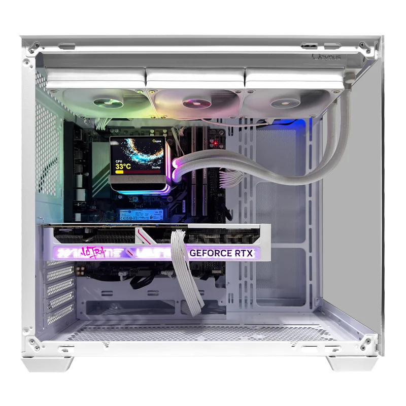 Optima C285P White Desktop Gaming PC | AMD Ryzen 7 9700X | 32GB (2x16GB) RAM | 1TB SSD | RTX 5070 | Windows 11 Pro