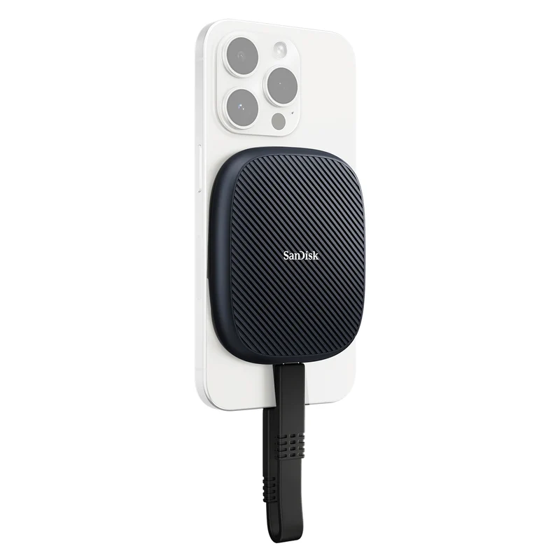 Sandisk Phone SSD - 1TB 1000MB/s Read Type-C MagSafe Compatible Drive (Amber)
