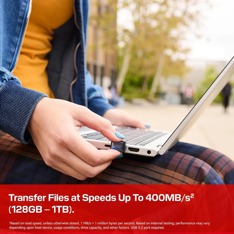 Sandisk Extreme Fit USB-C Flash Drive (64GB, 128GB)
