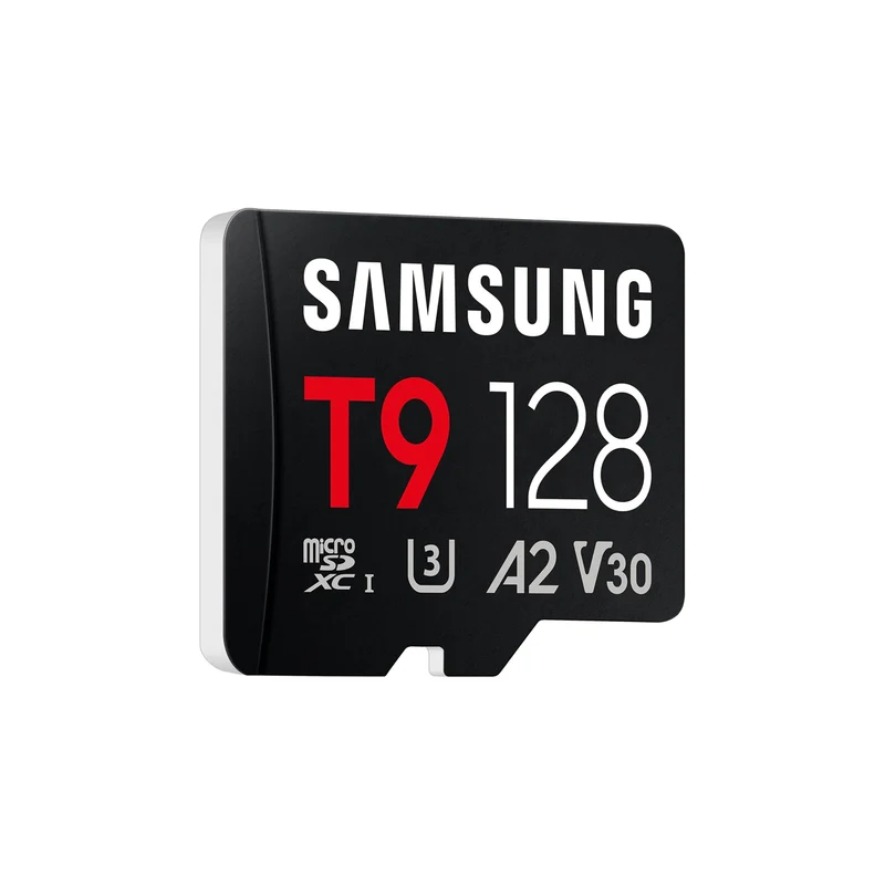 Samsung T9 UHS-I C10 U3 V30 A2 200MB/s Read microSDXC Card (128GB, 256GB, 512GB) (MB-MH128T, MB-MH256T, MB-MH512T) + Free Juno Blind Box