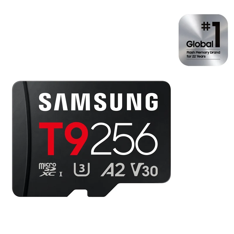 Samsung T9 UHS-I C10 U3 V30 A2 200MB/s Read microSDXC Card (128GB, 256GB, 512GB) (MB-MH128T, MB-MH256T, MB-MH512T) + Free Juno Blind Box