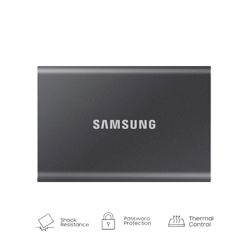 Samsung T7 2TB Portable External SSD (Titan Gray) (MU-PC2T0T/WW)