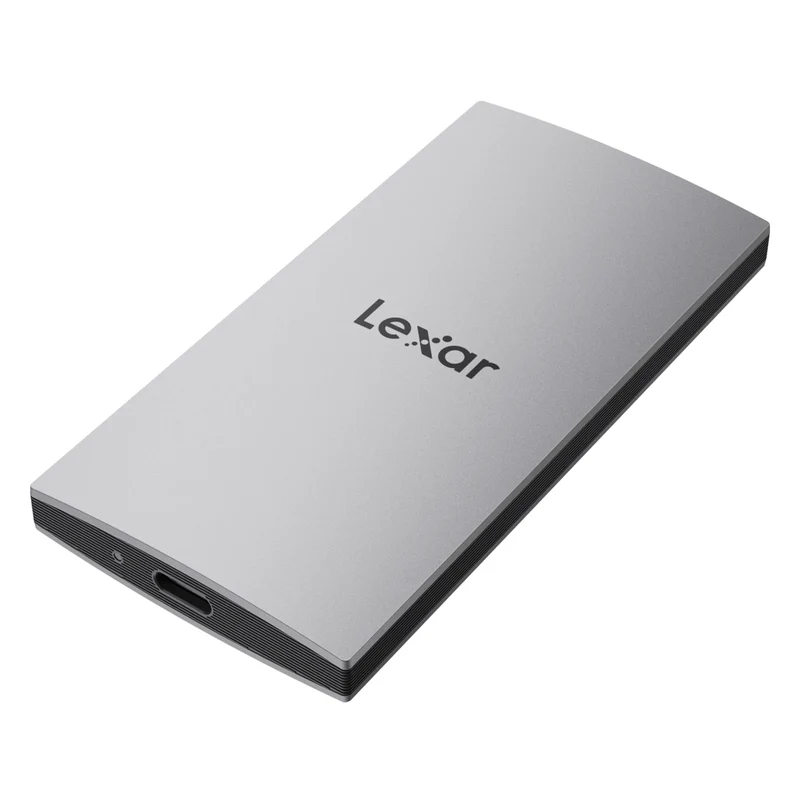 Lexar ES3 1TB USB 3.2 Gen 2 Type-C Portable SSD - Up To 1050MB/s Read & 1000MB/s Write (Silver) (LES3XXX001T-RNSNG)