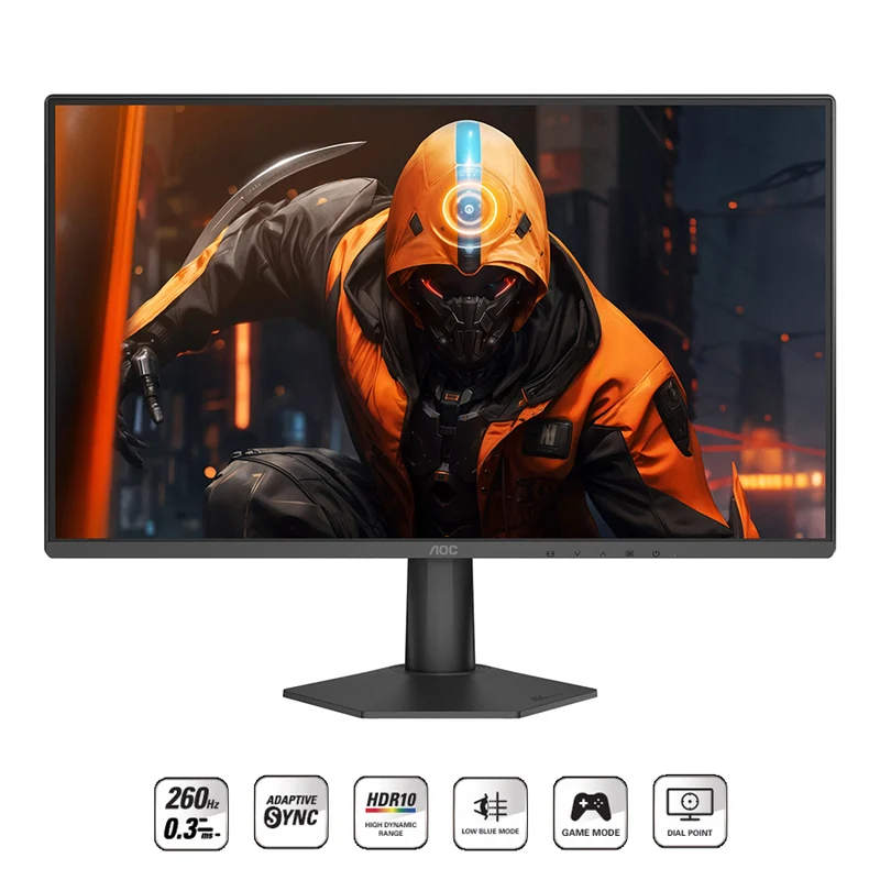 AOC 24G50Z2/71 23.8 FHD (1920x1080) 200Hz / 260Hz OC 1ms GTG / 0.3ms MPRT IPS Gaming Monitor With Tilt Adjustment
