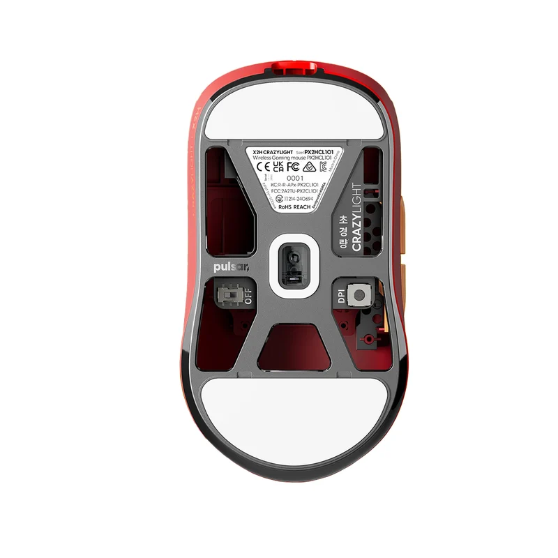 Pulsar X2H CrazyLight 8K Polling Rate eSports Gaming Mouse Mini (Volcano) (PX2HCL103)