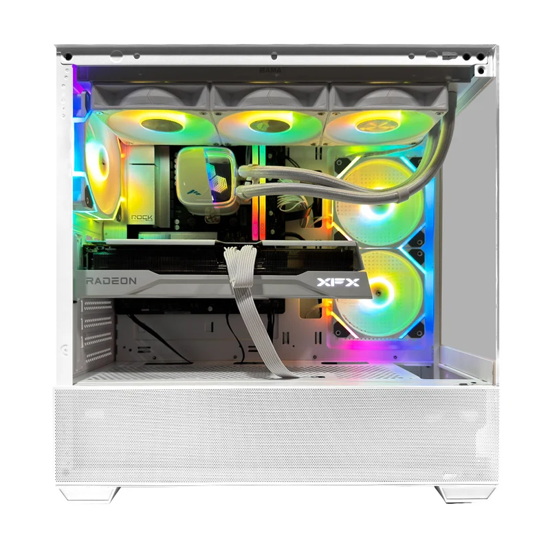 Optima DS900 Air White Desktop Gaming PC | AMD Ryzen 7 7800X3D | 32GB (2x16GB) RAM | 1TB SSD | RX 9070 XT | Windows 11 Pro